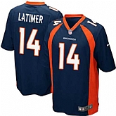 Nike Men & Women & Youth Broncos #14 Cody Latimer Navy Blue Team Color Game Jersey,baseball caps,new era cap wholesale,wholesale hats